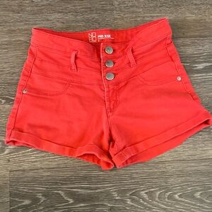 Mid rise Red shorts size 5